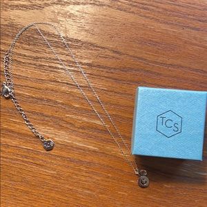 Touchstone Crystal Initial Necklace “C”
